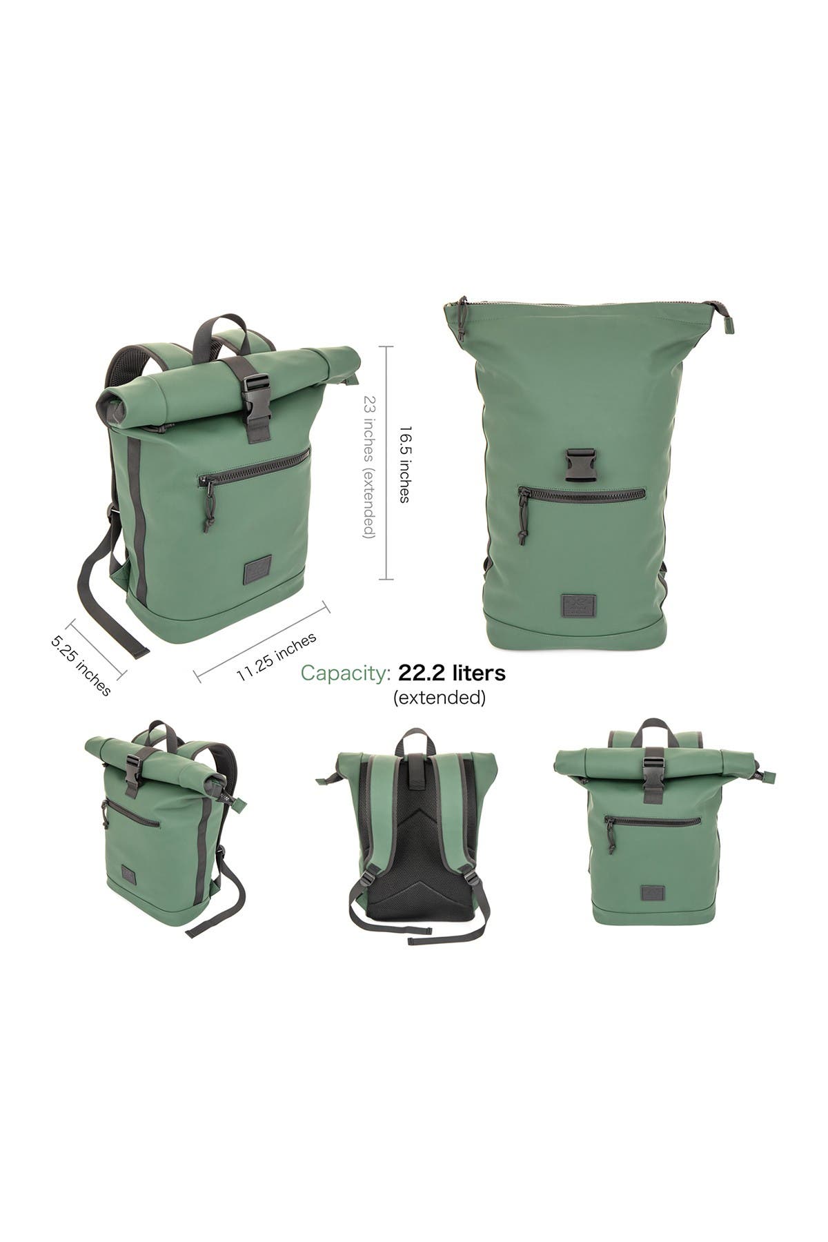 XRAY Waterproof Expandable Backpack, Alternate, color, Dark Olive