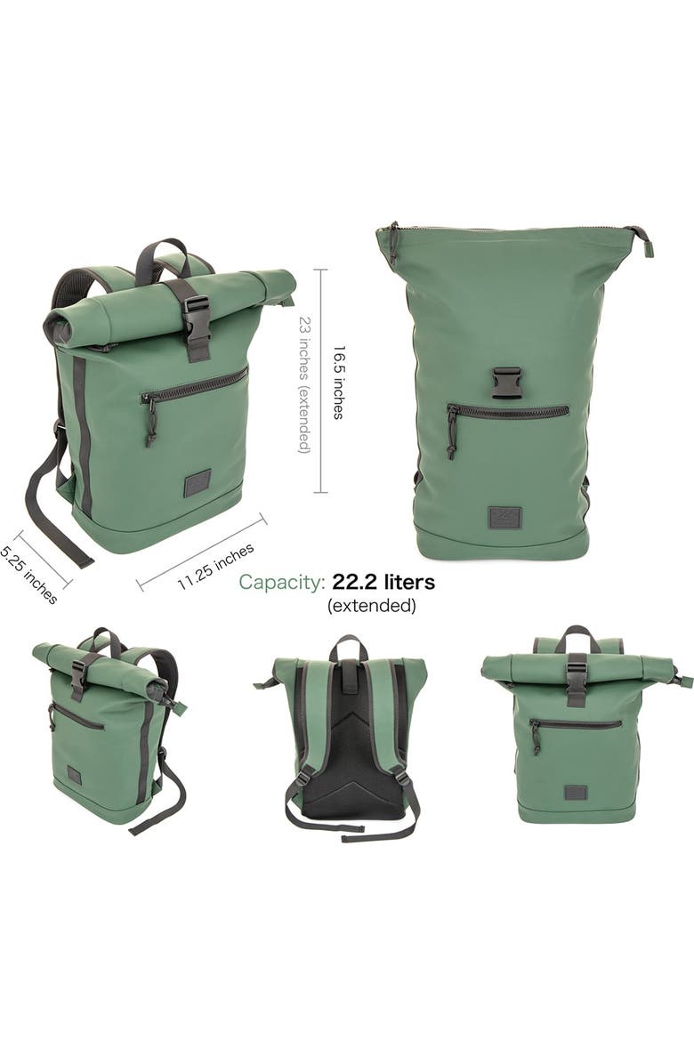 XRAY Waterproof Expandable Backpack, Alternate, color, Dark Olive