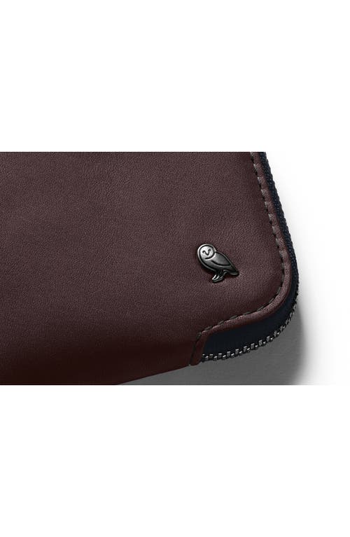 Bellroy Leather Card Pocket In Deepplum