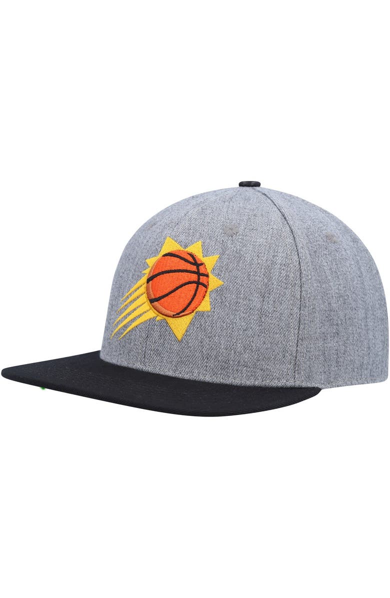 PRO STANDARD Men's Pro Standard Gray/Black Phoenix Suns Classic Logo Two-Tone Snapback Hat, Alternate, color, Gray