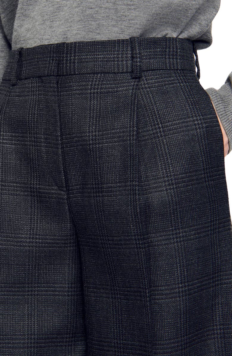 SANDRO Checked suit trousers, Alternate, color, 