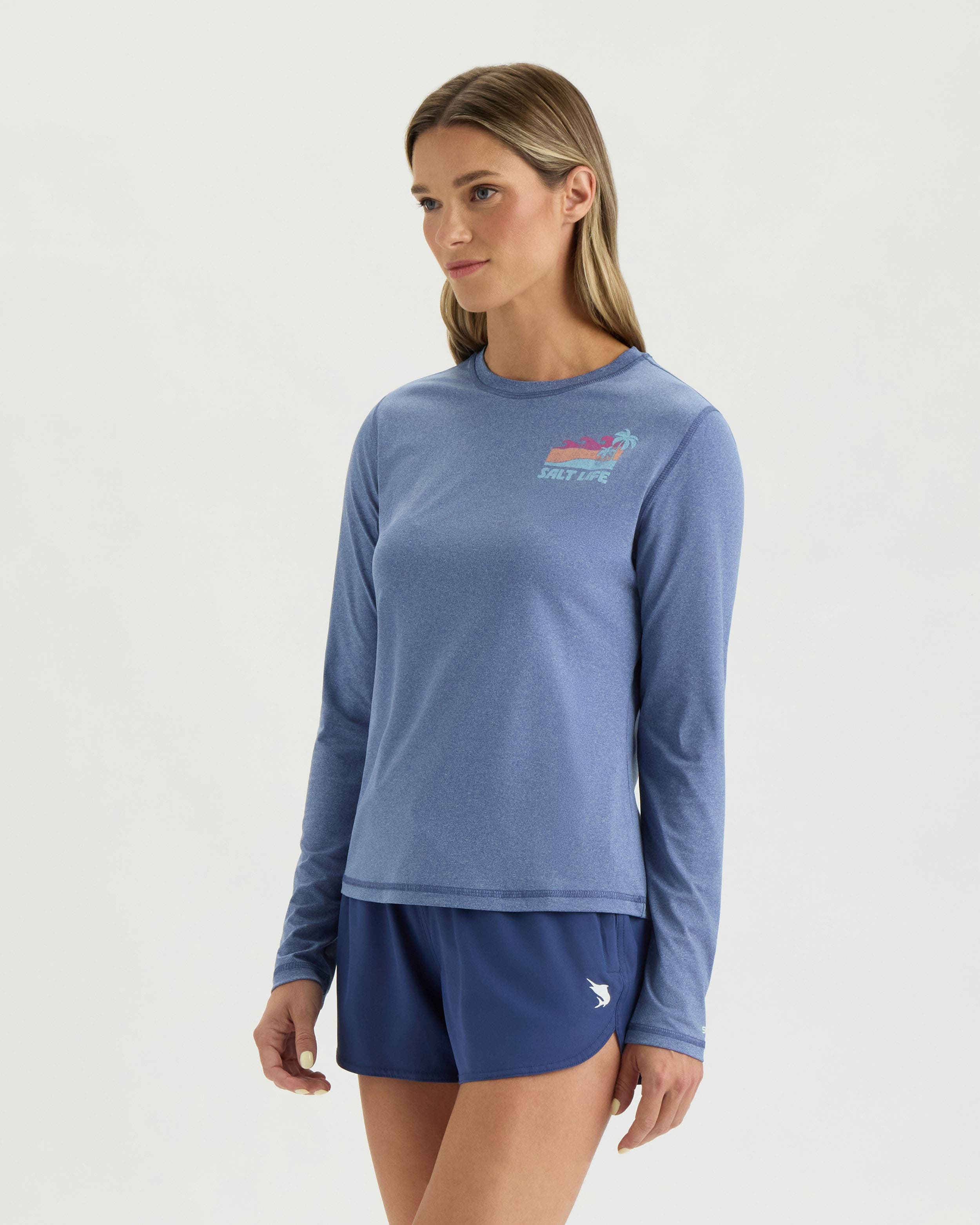 Salt Life Big Waves Performance Long Sleeve Tee (Women) | Nordstrom