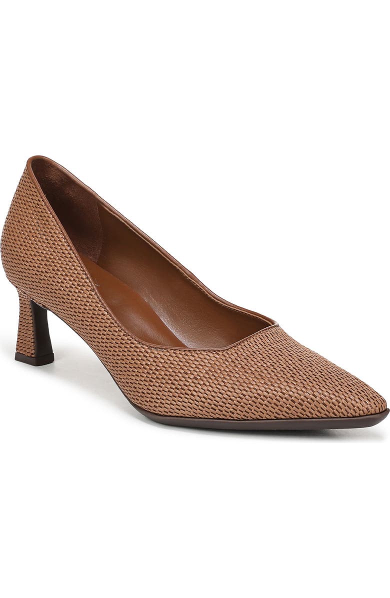 Naturalizer Tylan Pump, Main, color, Walnut Brown Faux Raffia