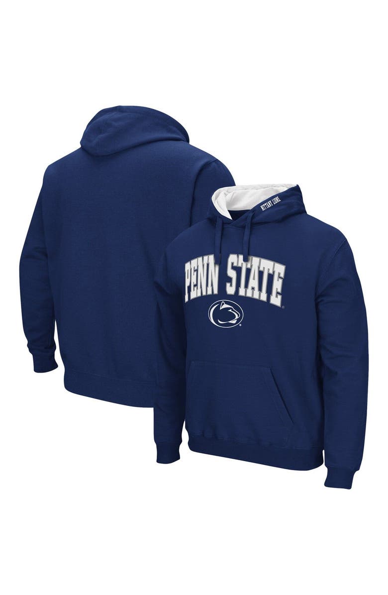 COLOSSEUM Men's Colosseum Navy Penn State Nittany Lions Arch & Logo 3.0 Pullover Hoodie, Main, color, Navy