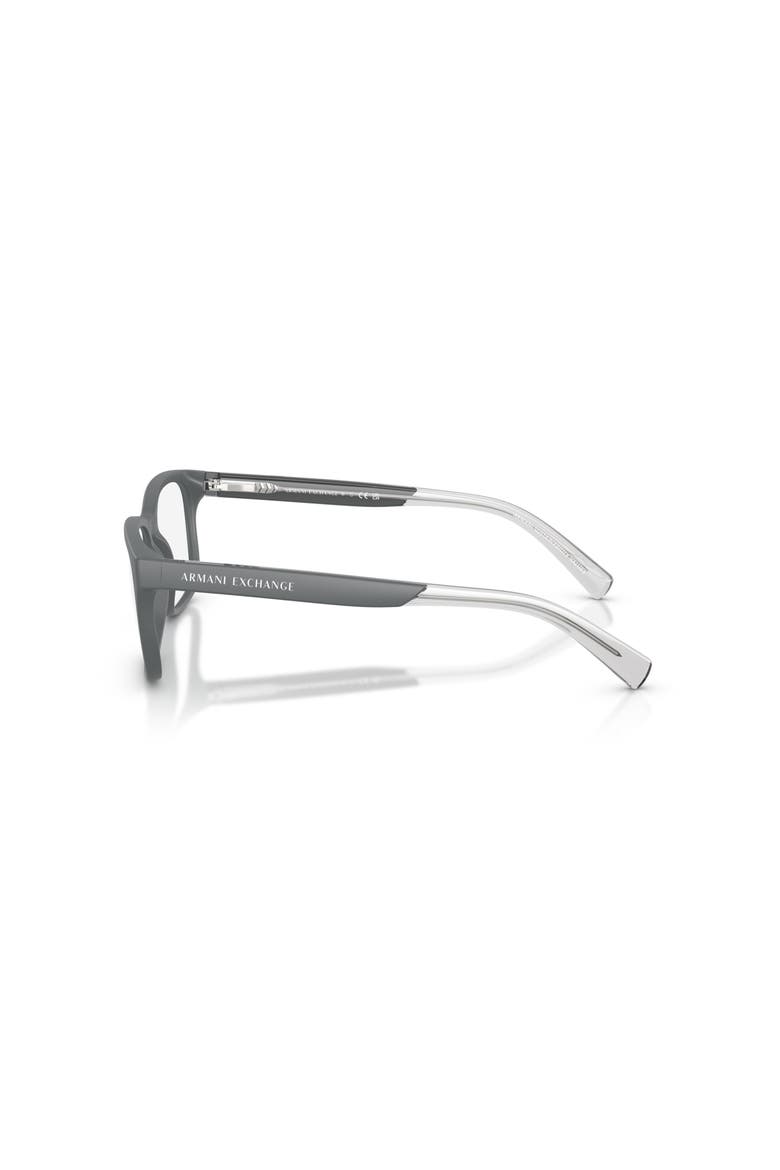 54mm Square optical glasses, Alternate, color, Grey
