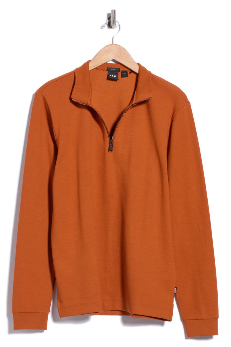 Tenore Quarter Zip Pullover, Main, color, RUST