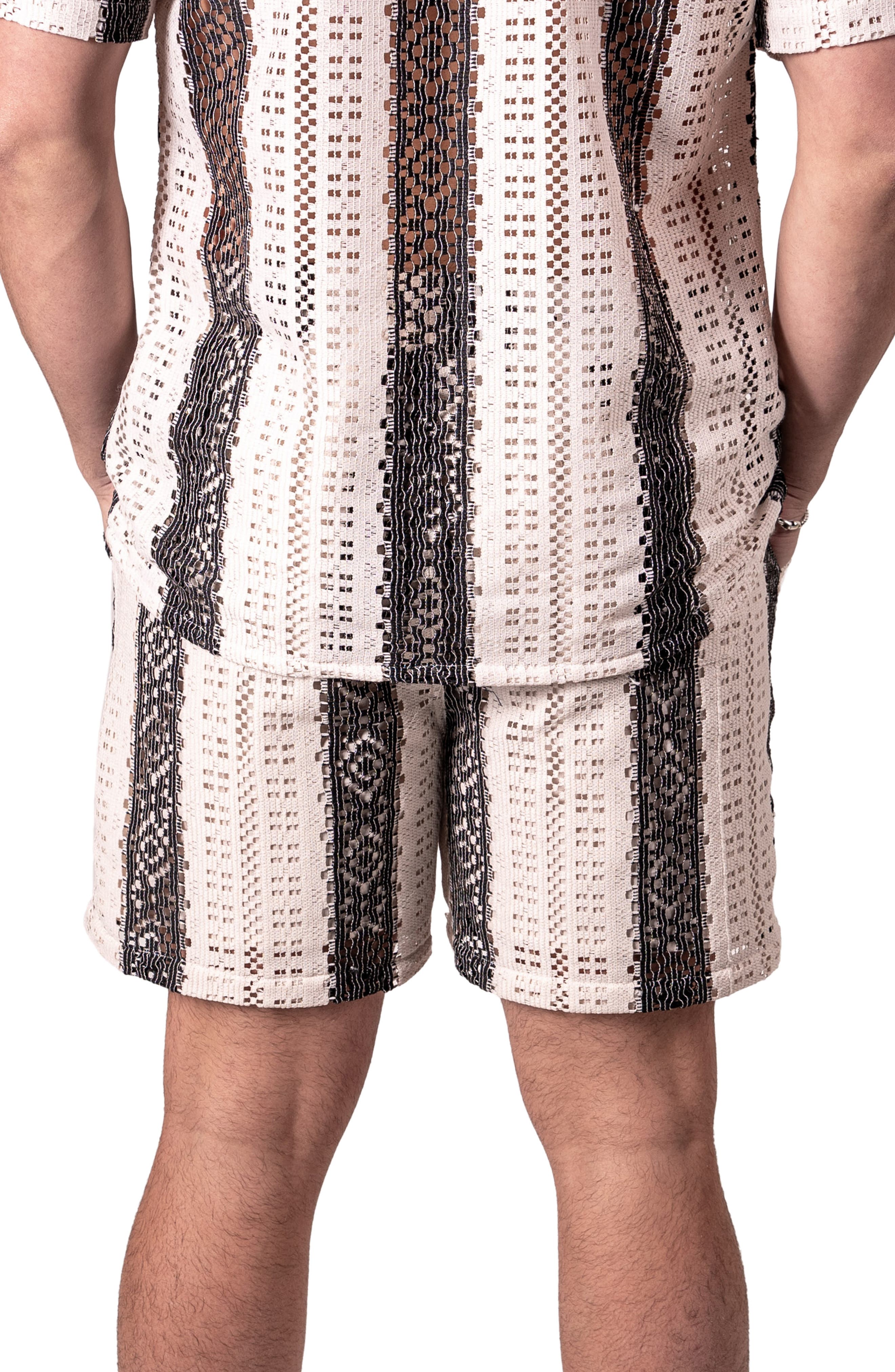 Stripescream White Stretch Cotton Shorts - image 2