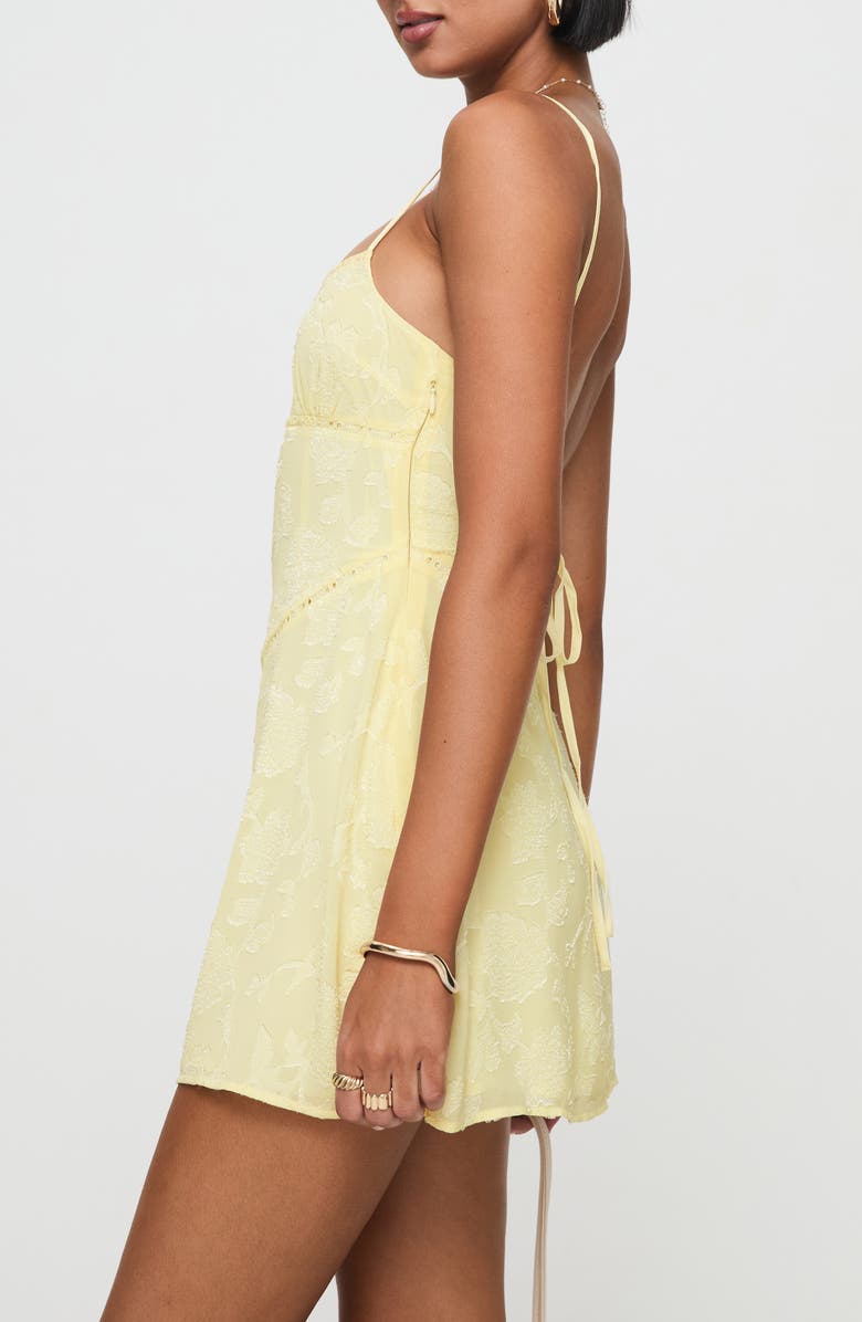 Princess Polly South of France Floral Burnout Mini Dress, Alternate, color, 