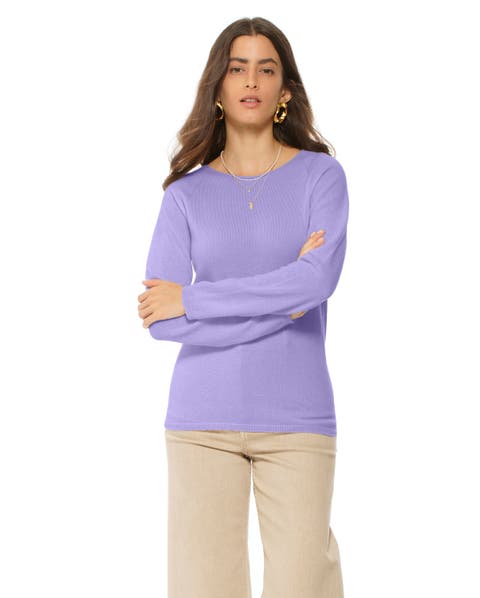 Ultralight Cashmere Raglan Crew Neck Sweater
