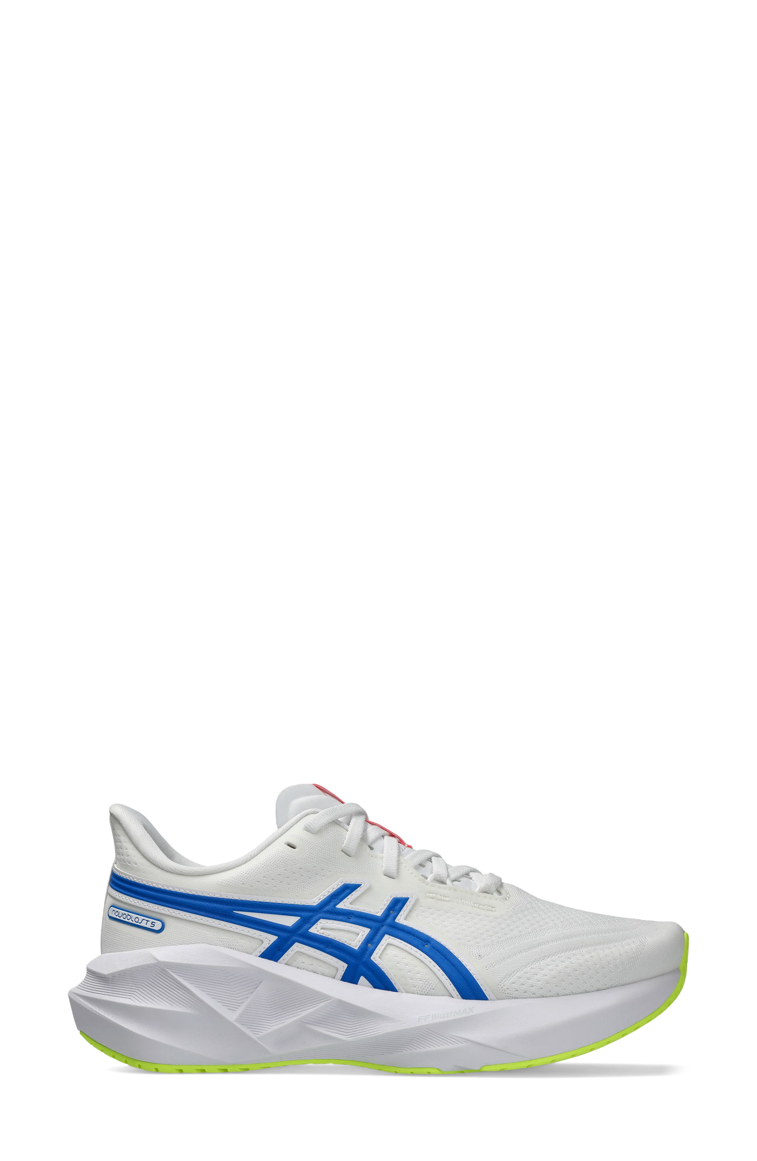 ASICS<sup>®</sup> NOVABLAST<sup>®</sup> 5 ATC Track Club Running Shoe, Alternate, color, White/ Tuna Blue