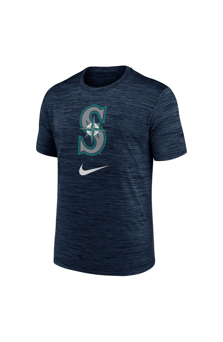 Nike Men's Nike Navy Seattle Mariners Logo Velocity Performance T-Shirt, Alternate, color, 