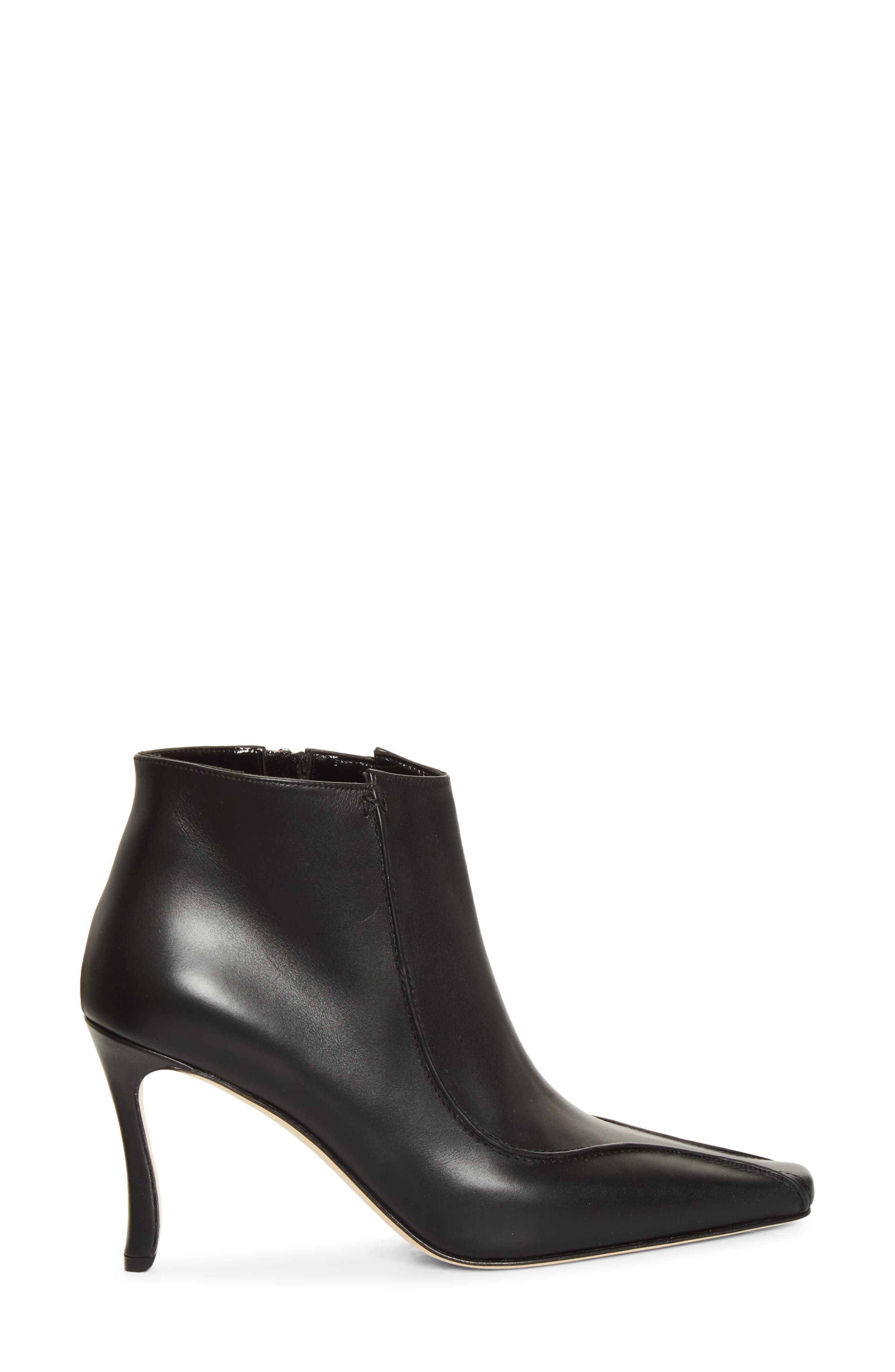 Milleta Almond Toe Bootie, Alternate, color, BLACK
