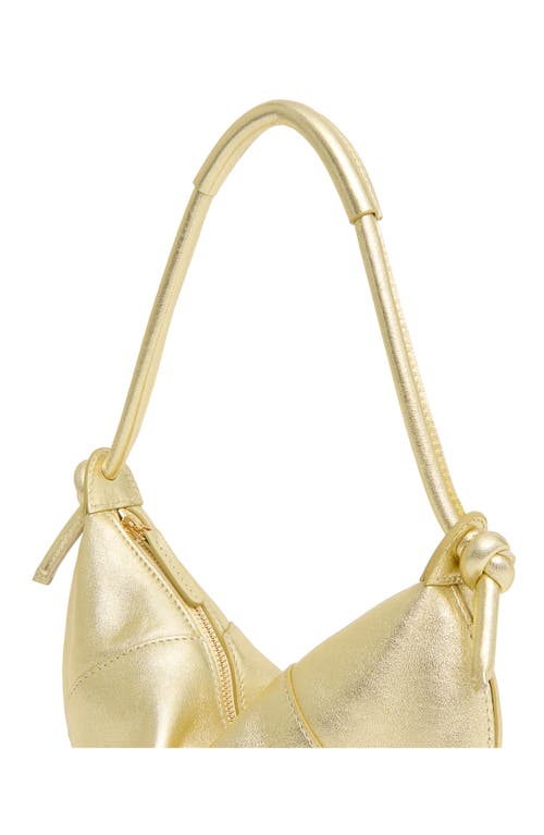 Mansur Gavriel Fortuna Metallic Leather Hobo Bag