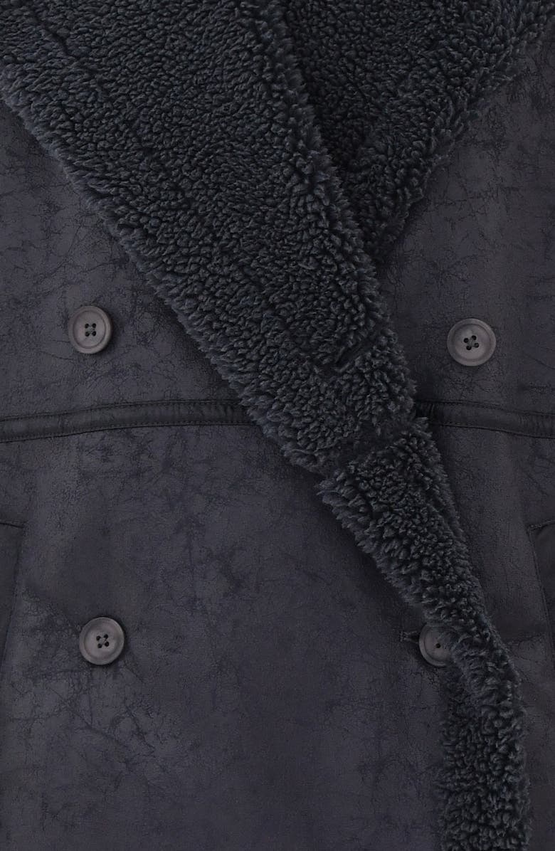 HOUSE OF CB Deiji Oversize Double Breasted Faux Shearling Coat, Alternate, color, 