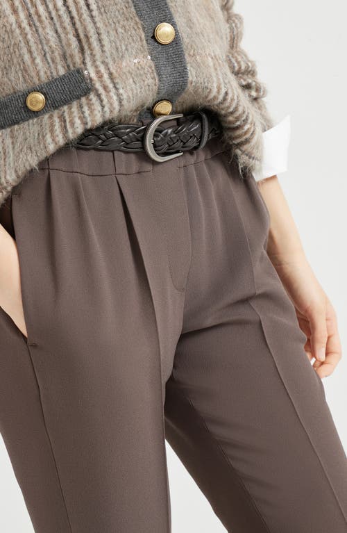 Brunello Cucinelli Tailored Jogger Trousers In Brown
