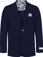 Robert Graham Harston Tailored Fit Navy Seersucker Sport Coat