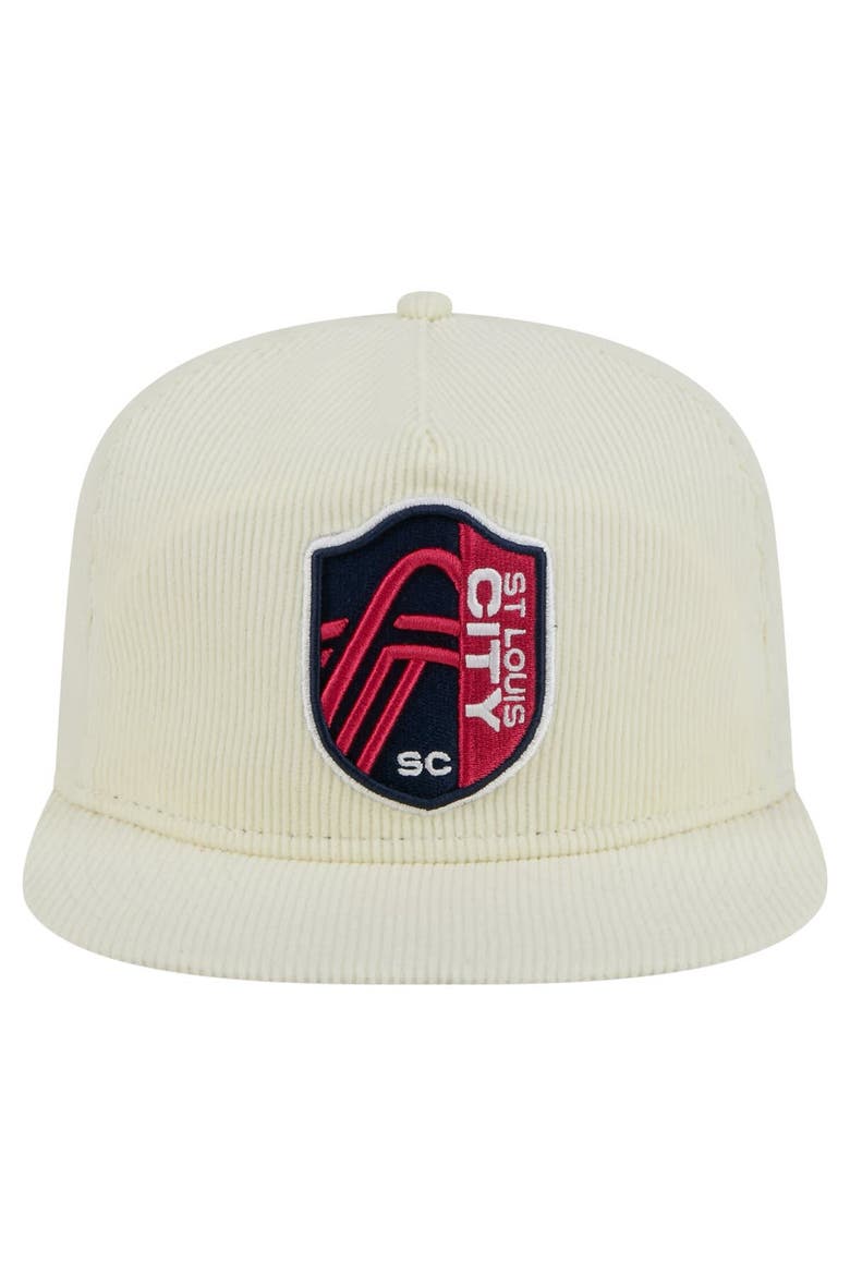 Men's New Era  Cream St. Louis City SC 2025 Kickoff Snapback Golfer Hat, Alternate, color, Cream