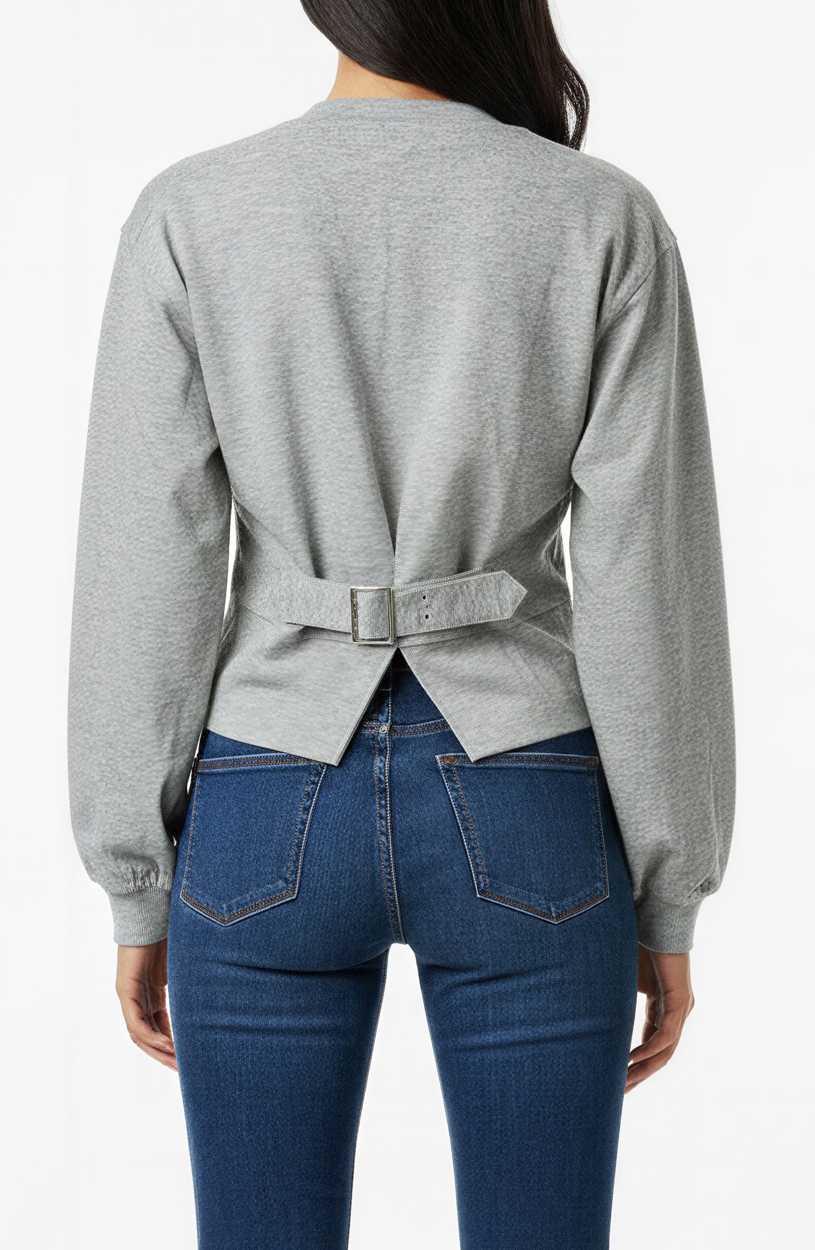 Back Buckle Pullover Sweater - image 2