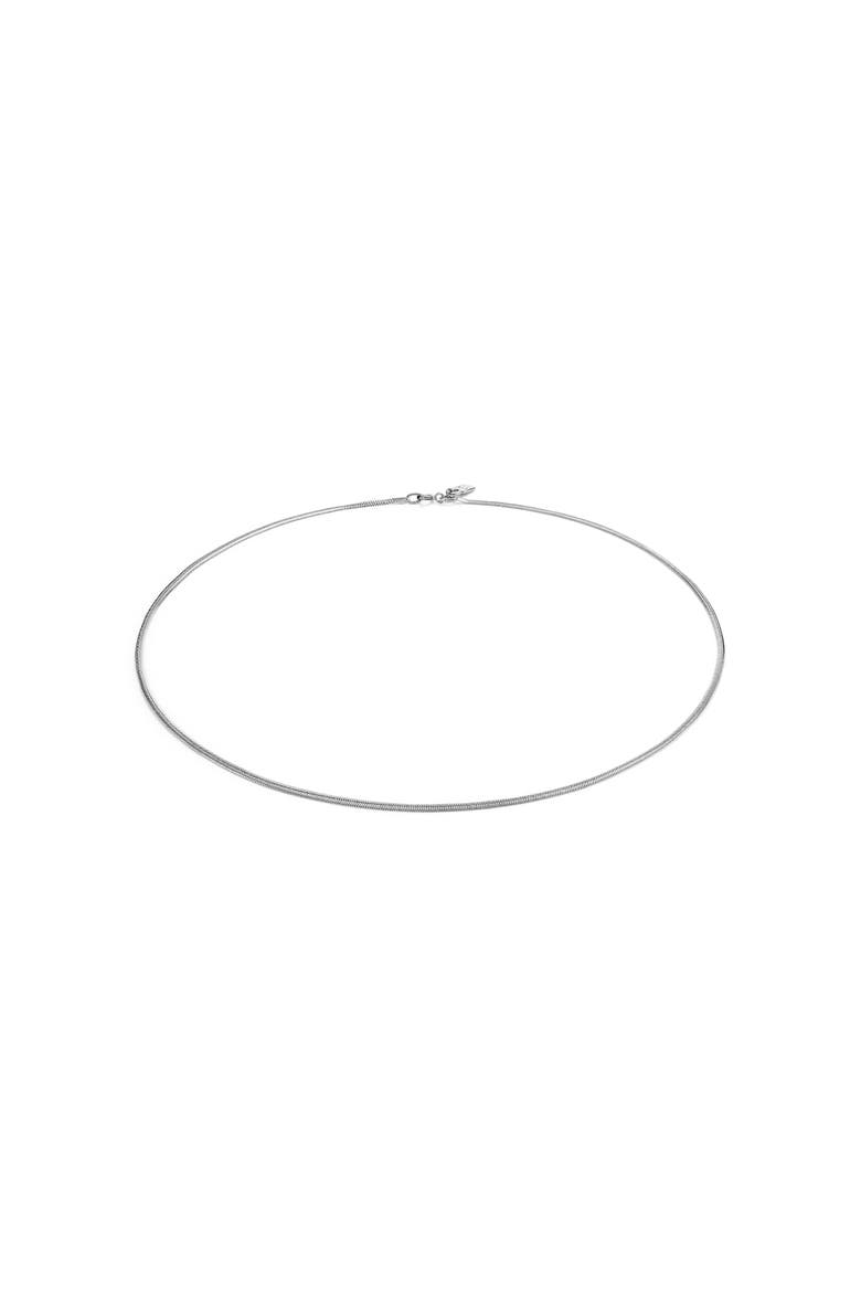 Sterling Silver Flat Chain, Alternate, color, Silver