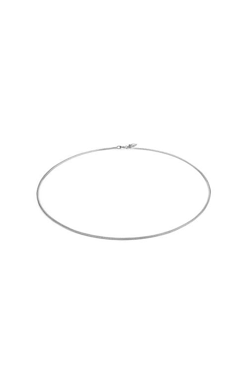 Unode50 Sterling Silver Flat Chain In Silver