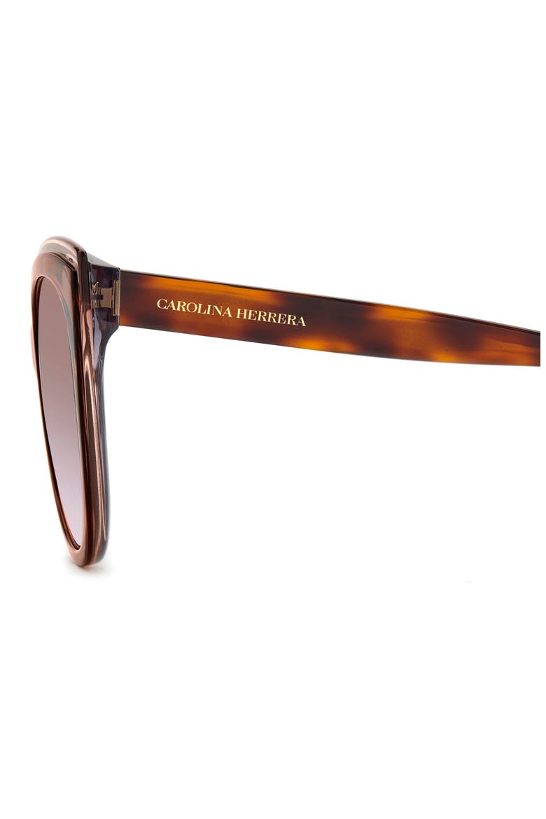 57mm Gradient Round Cat Eye Sunglasses, Alternate, color, 0NUX-QR