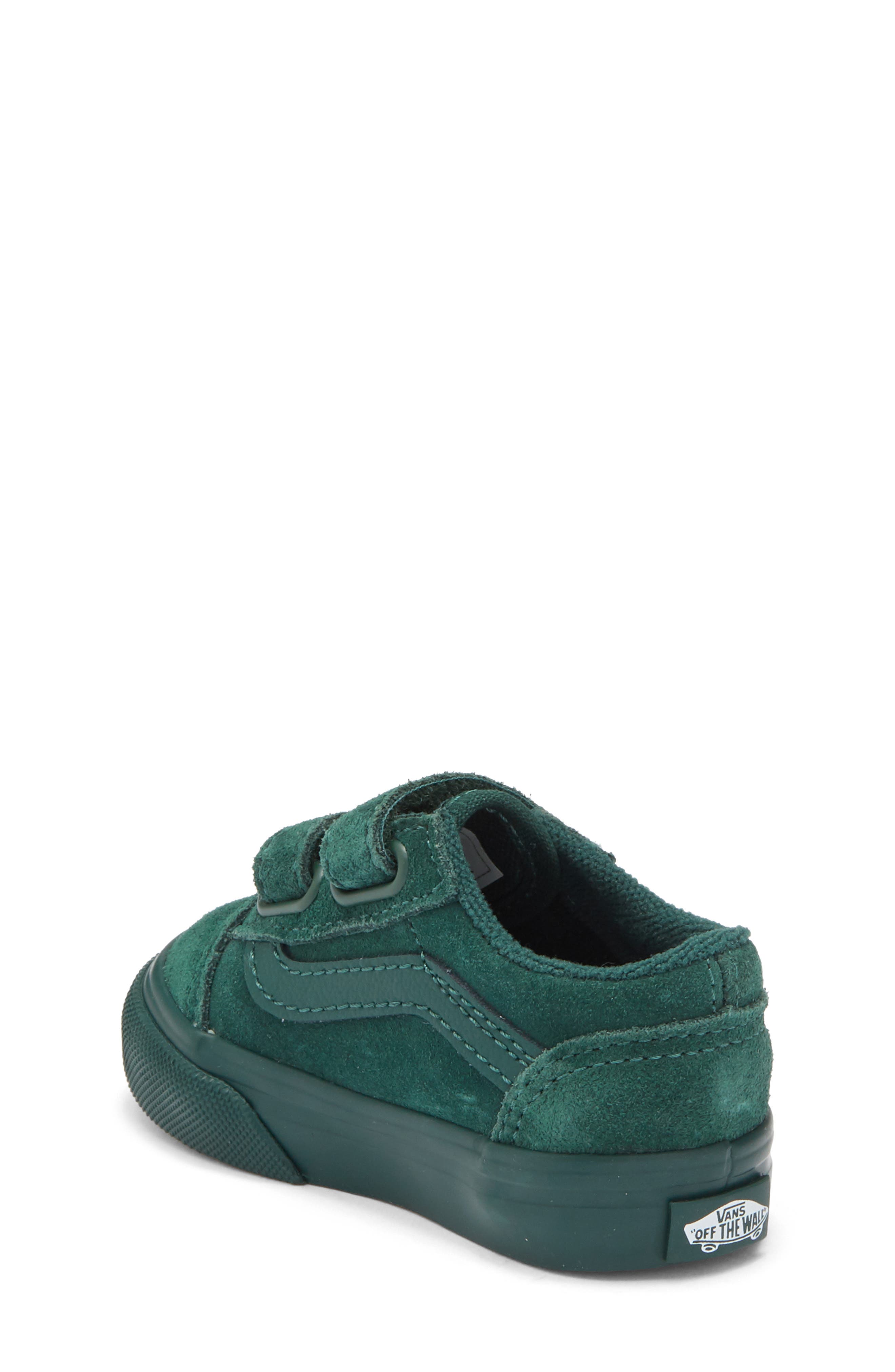 Vans Old Skool V Suede Sneaker, Alternate, color, Suede Emerald