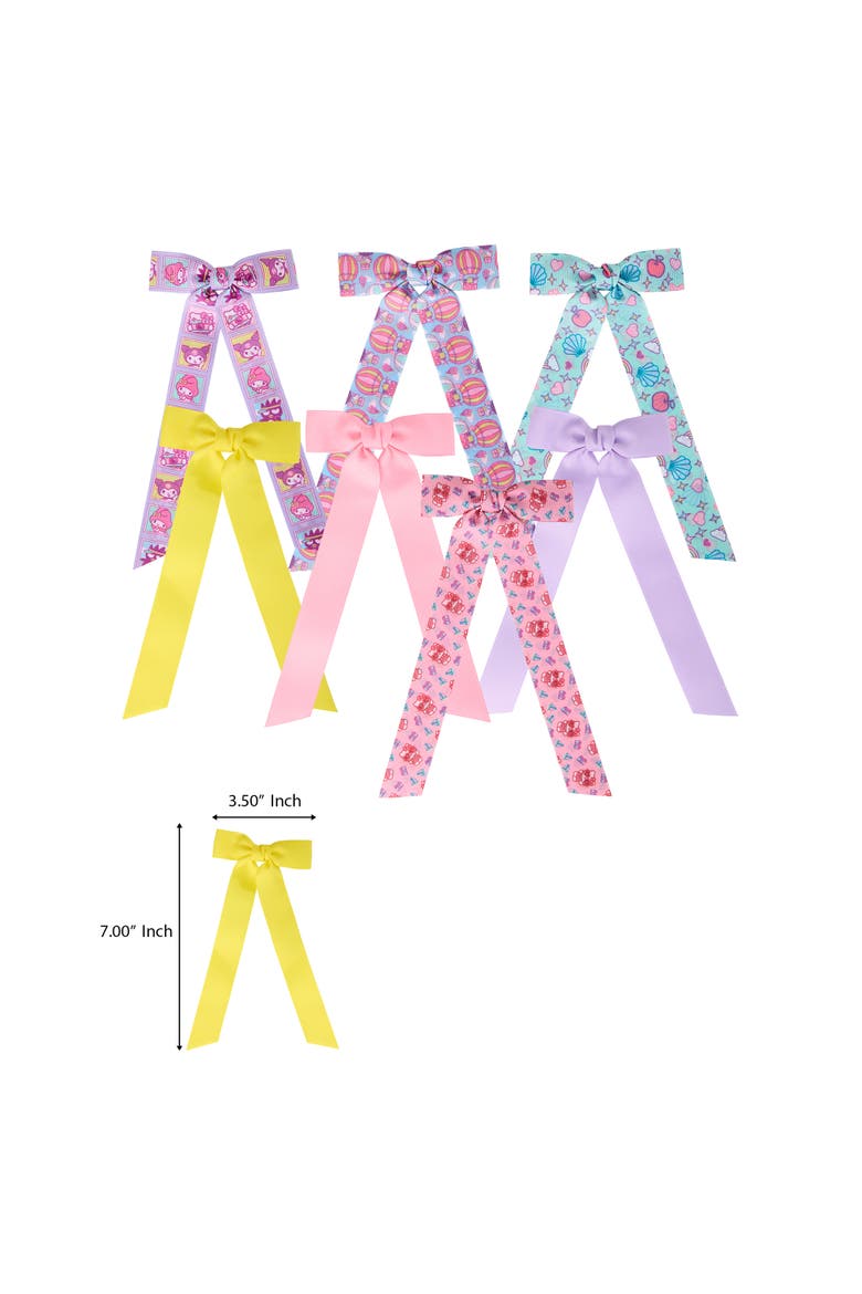 Long Hair Bows 7-Piece Set - Sanrio Hair Accessories, Alternate, color, Multicolored