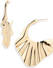 Panacea Crinkle Hoop Earrings