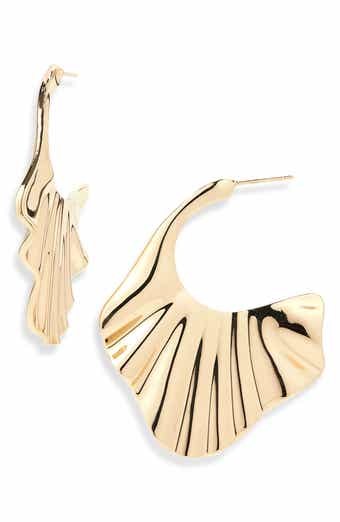 Panacea Crinkle Hoop Earrings