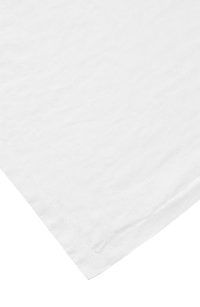 MELANGE HOME Linen Duvet Set, Alternate, color, White