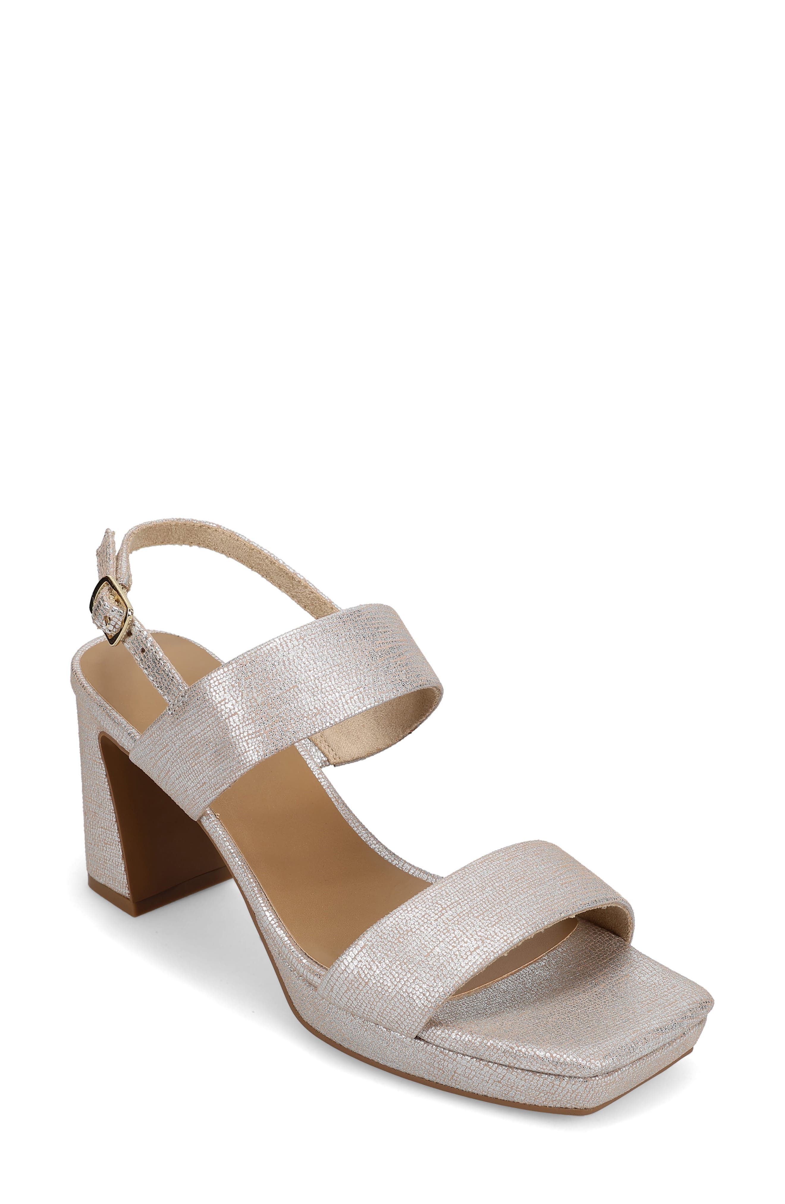 VANELi Maida Slingback Platform Sandal, Main, color, Perla