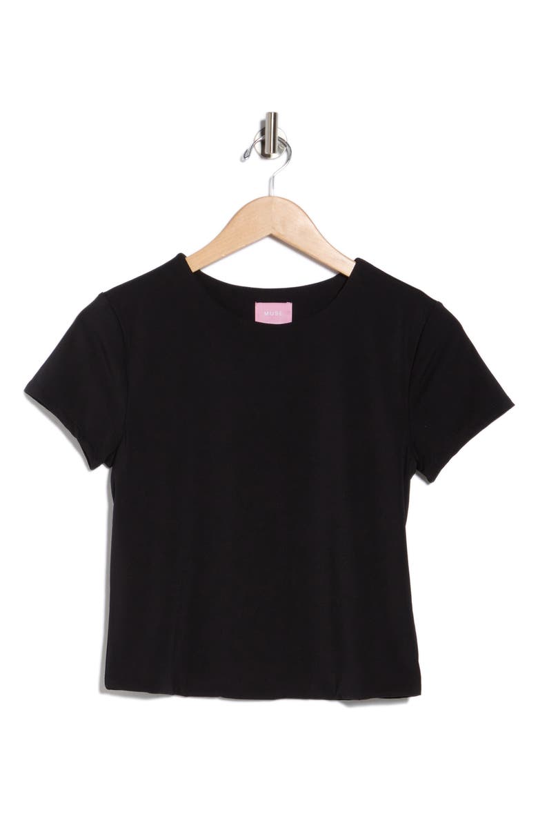 Muse Short Sleeve Crew Tee, Alternate, color, Black