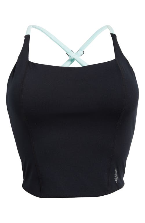 Free People Fp Movement Move On Tank In Black Combo