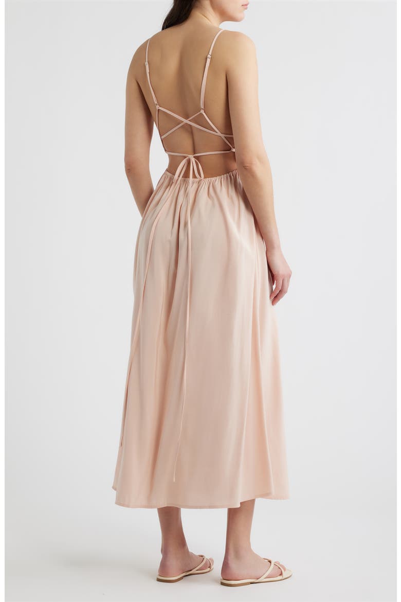 Leros Strappy Maxi Dress, Alternate, color, PINK