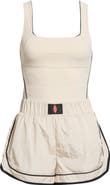 Free People FP Movement Varsity Blues Mixed Media Romper