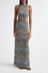 Missoni Metallic Cutout Dress
