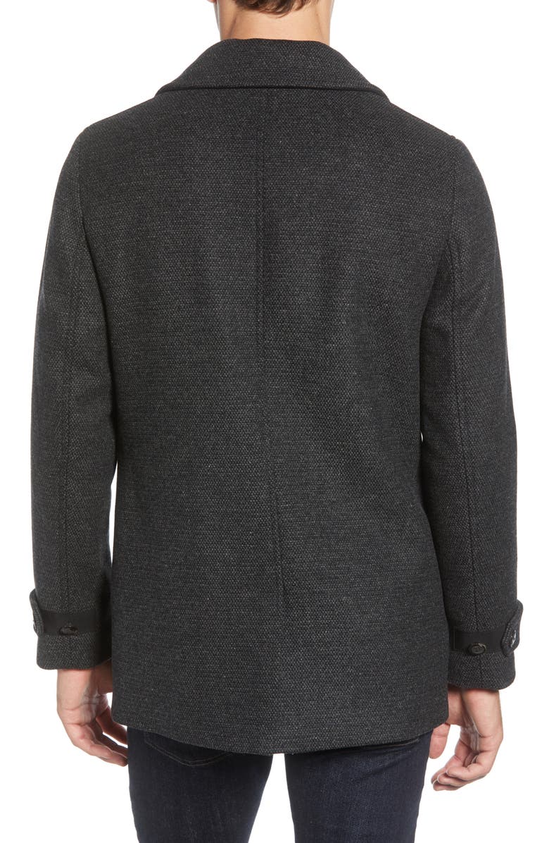 Ted Baker London Westun Double Breasted Peacoat, Alternate, color, 