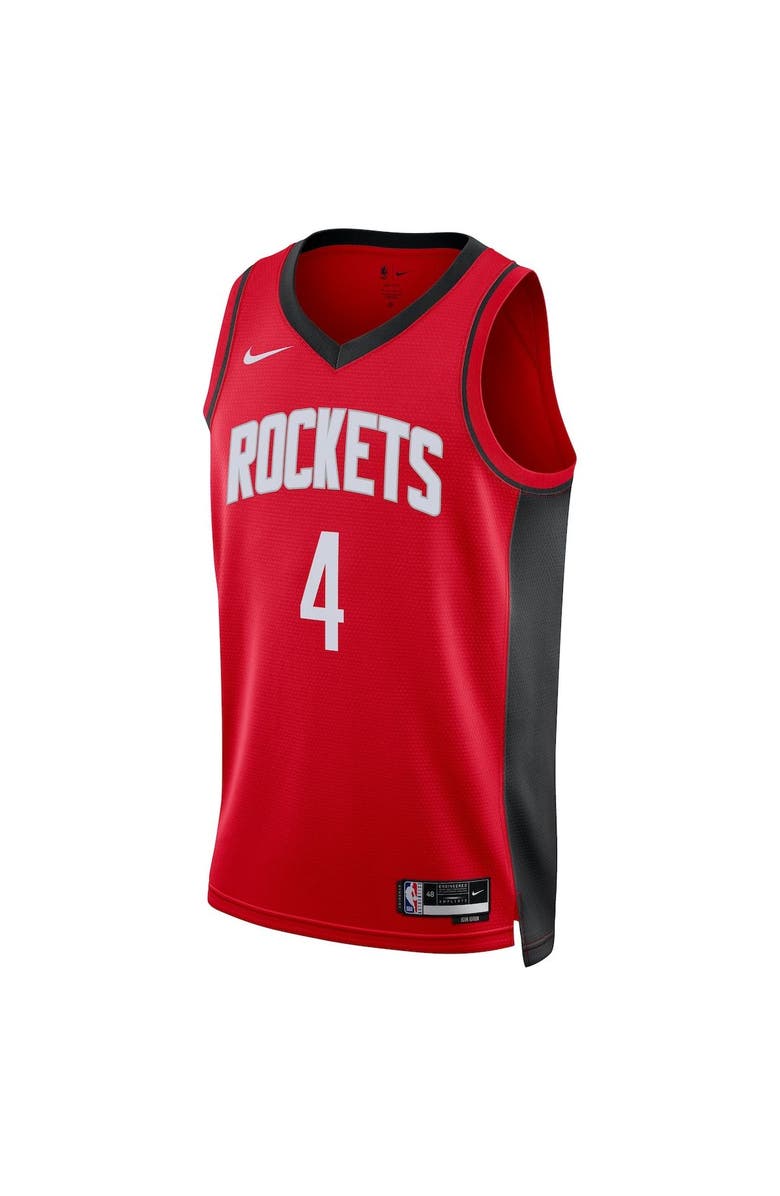 Nike Unisex Nike Jalen Green Red Houston Rockets Swingman Jersey - Icon Edition, Alternate, color,