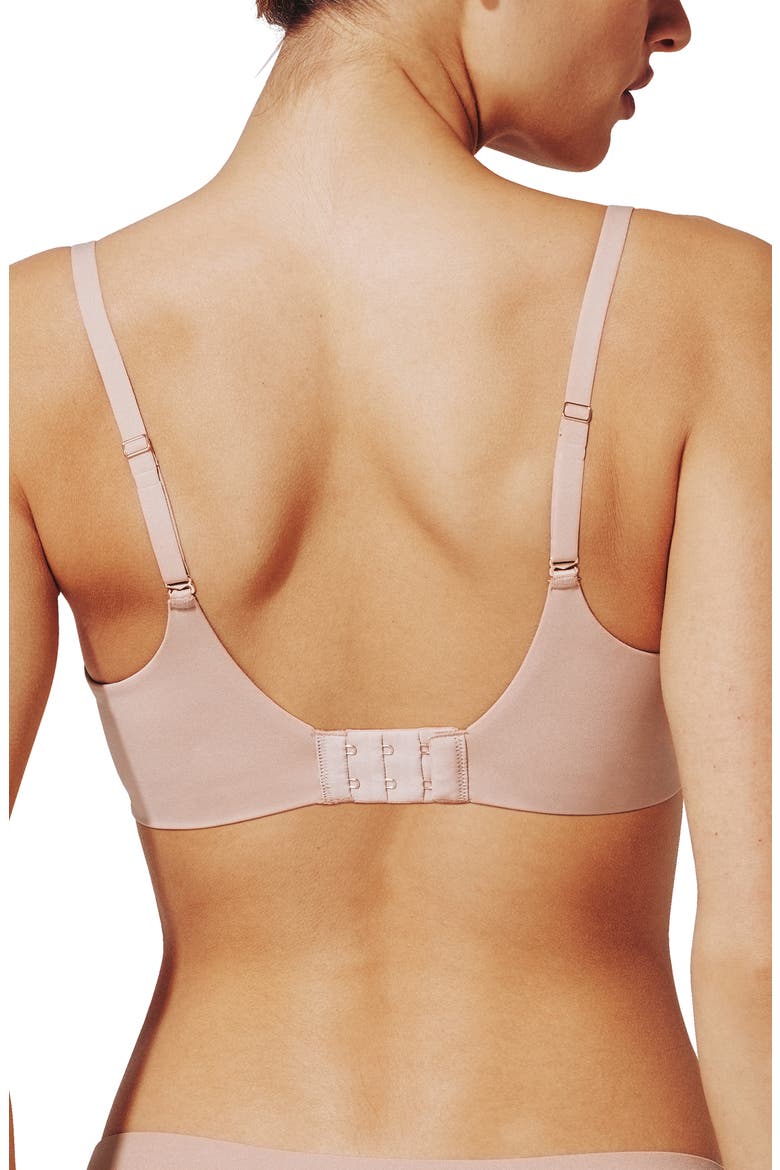 ComfortStretch Underwire Back Smoothing T-Shirt Bra, Alternate, color, PETAL