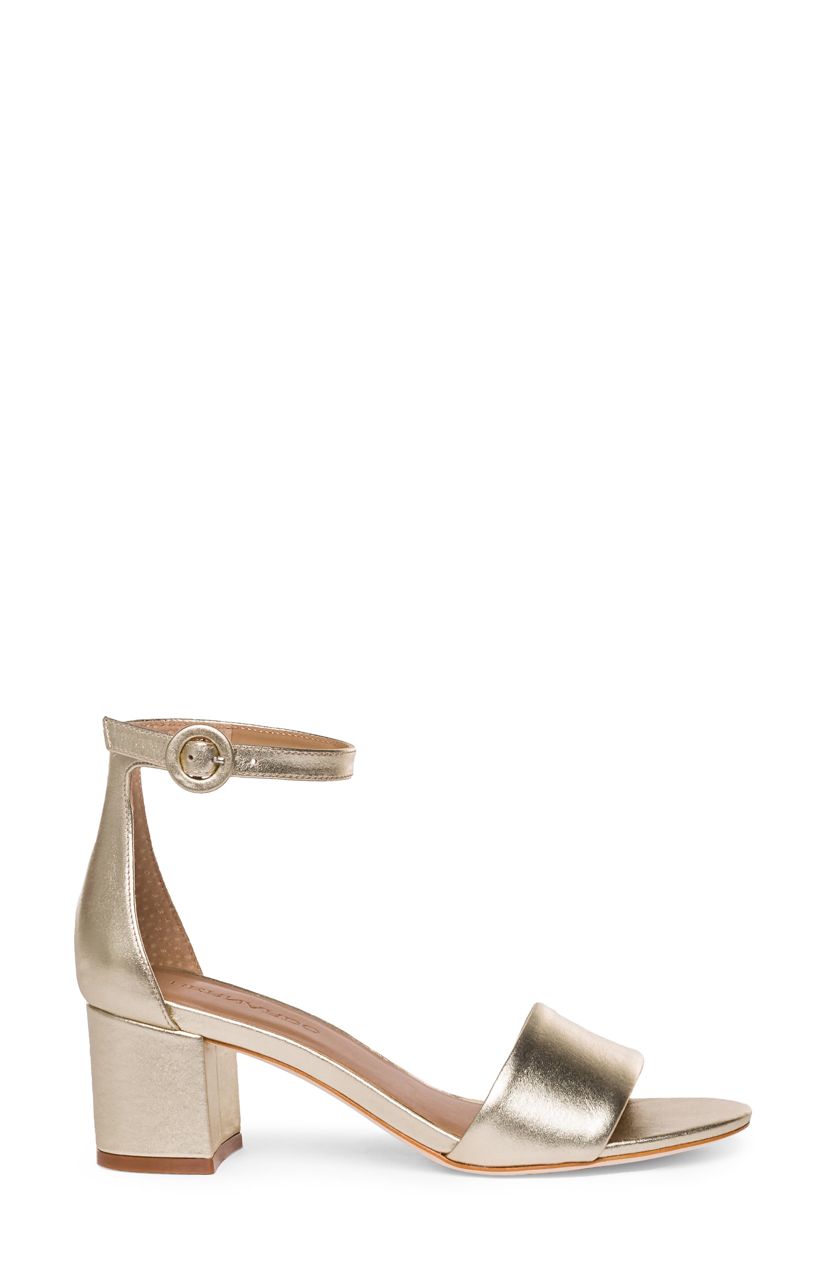 Bernardo Belinda Ankle Strap Sandal, Alternate, color, CHAMPAGNE