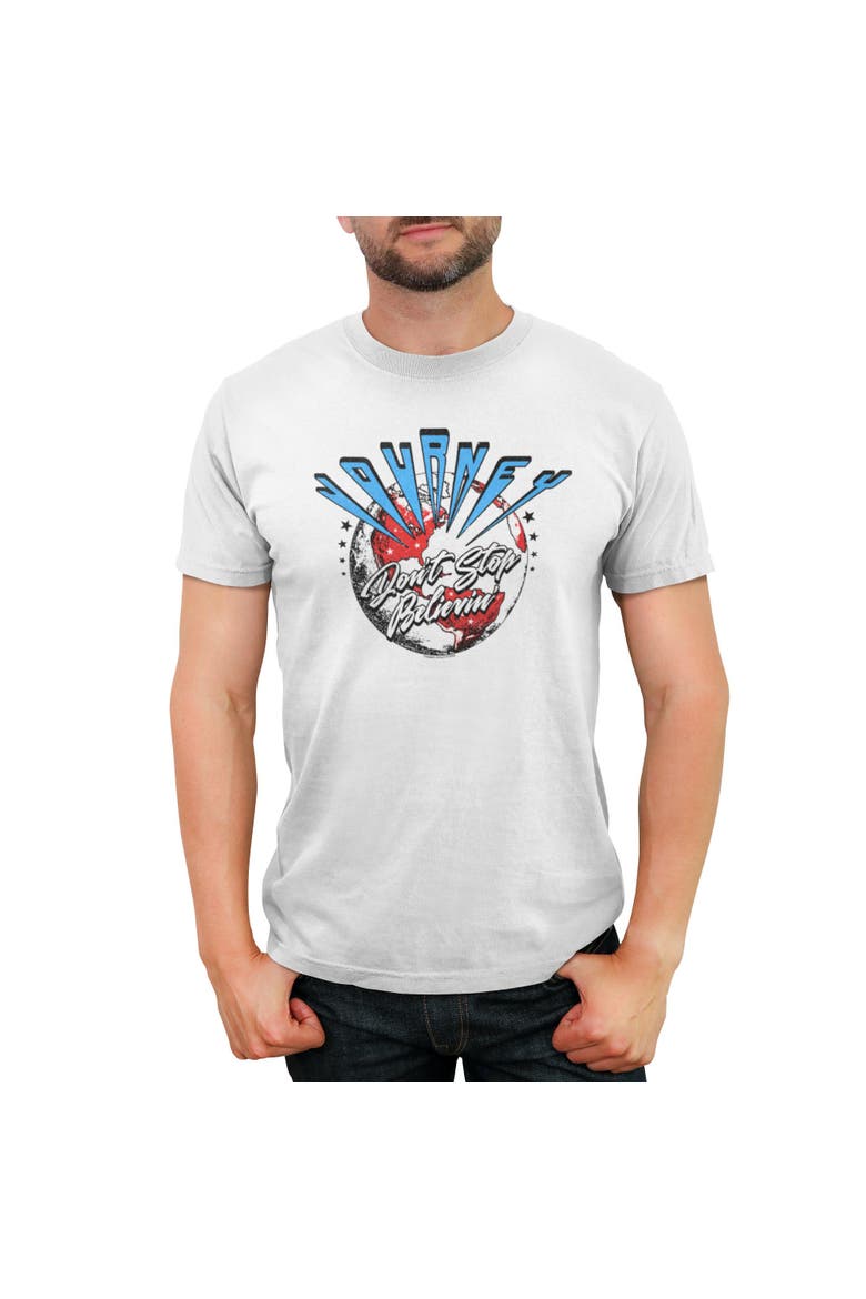 Men's Journey Don't Stop Believin'  Graphic T-Shirt, Main, color, White