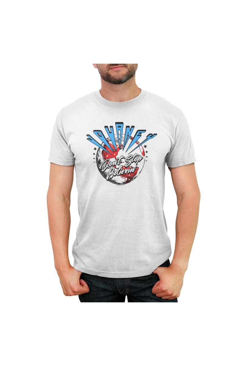 JOURNEY Men's Journey Don't Stop Believin'  Graphic T-Shirt, Main, color, White