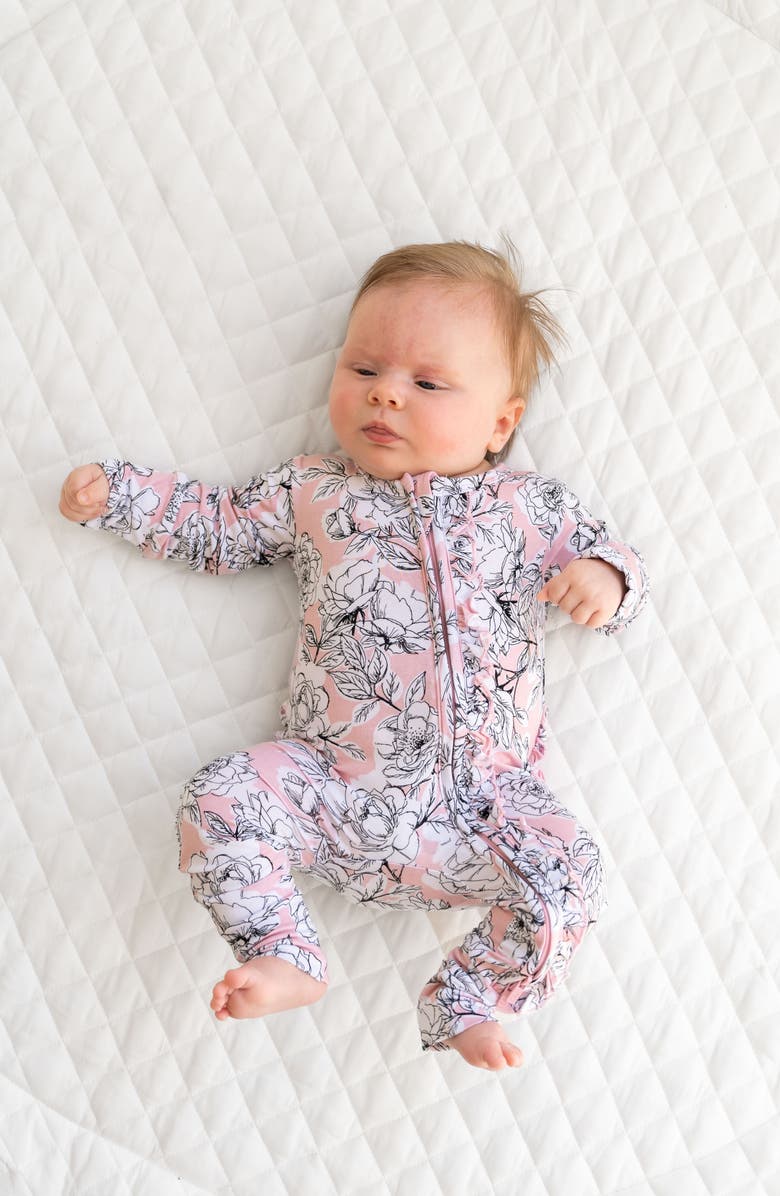 Laree + Co Allie Ruffle Convertible Footie, Alternate, color, Floral