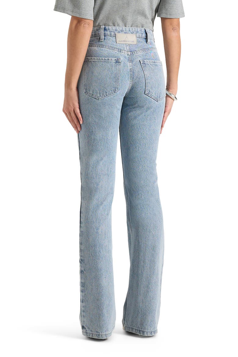 Abbie Stacked Fit And Flare Jean, Alternate, color, Mid Blue