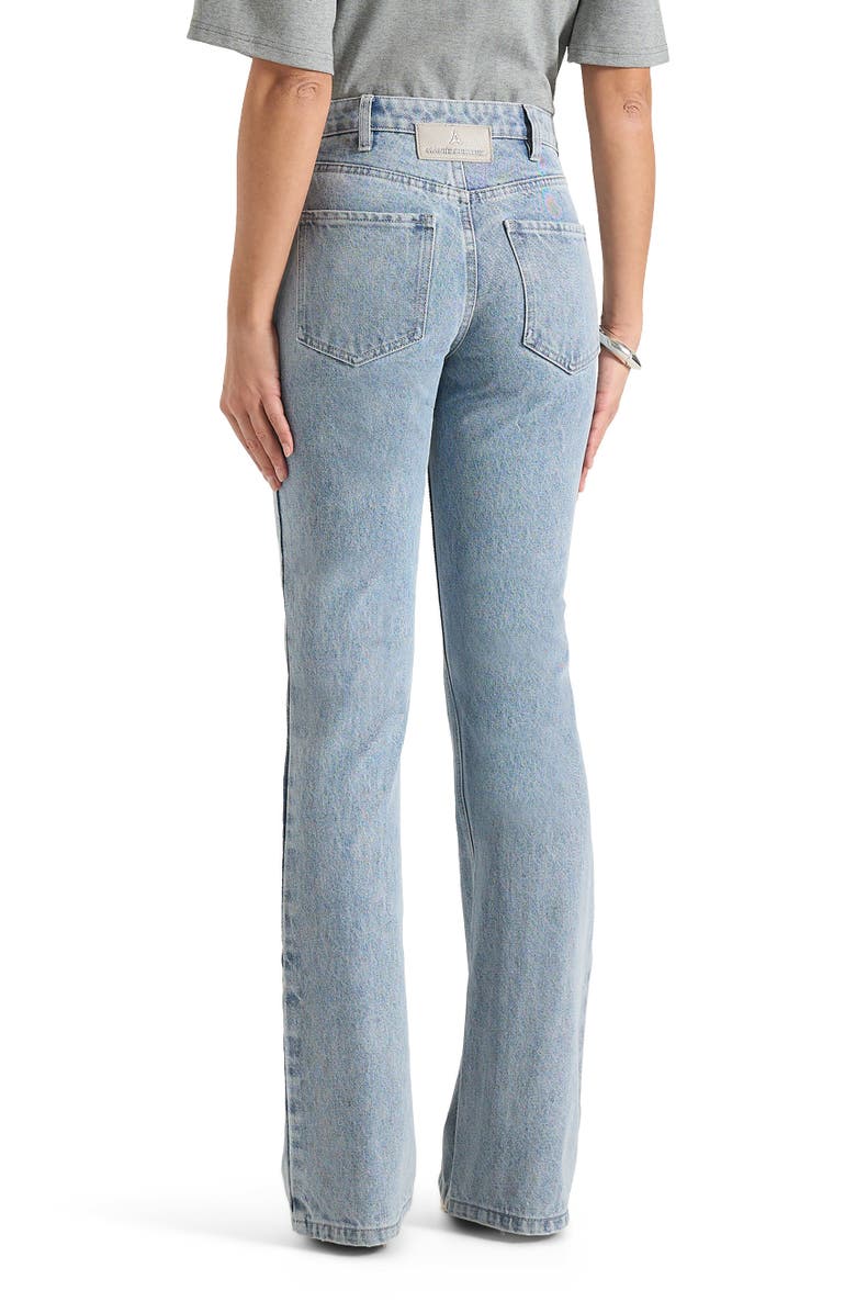 Manière De Voir Abbie Stacked Fit And Flare Jean, Alternate, color, Mid Blue