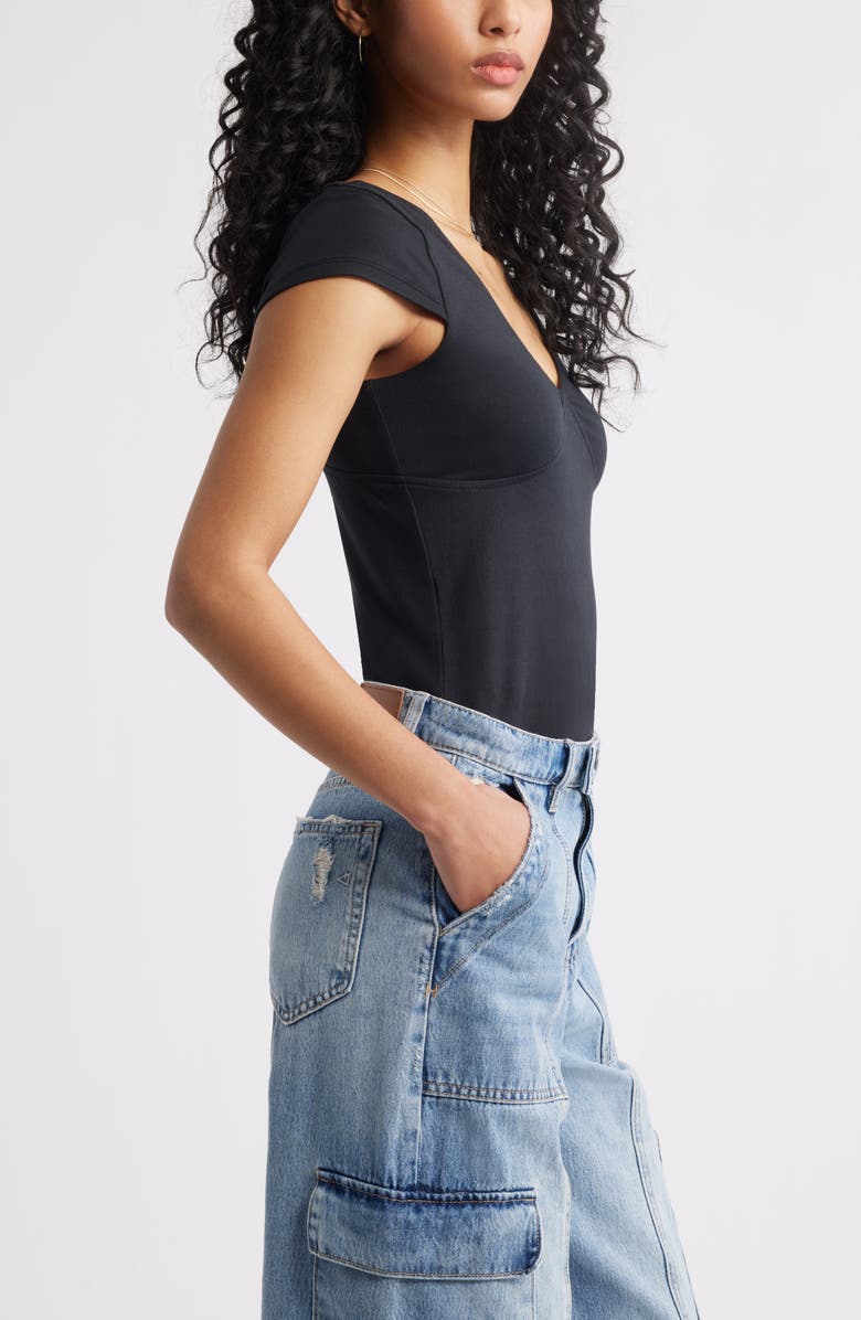 BP. Bustier Crop Top, Alternate, color, Black