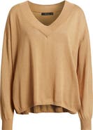 DELUC Cefalonia Drop Shoulder Semisheer Cotton Blend Sweater