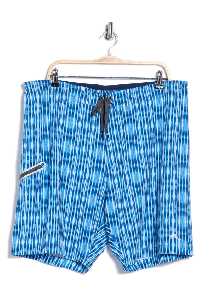 Molokai Shibori Breeze 8-Inch Swim Trunks, Alternate, color, VICTORIA BLUE