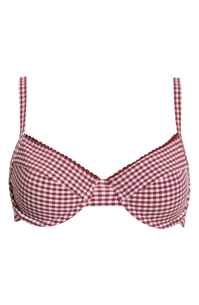 Kulani Kinis Decorative Underwire Bikini Top, Alternate, color, Coco Kisses