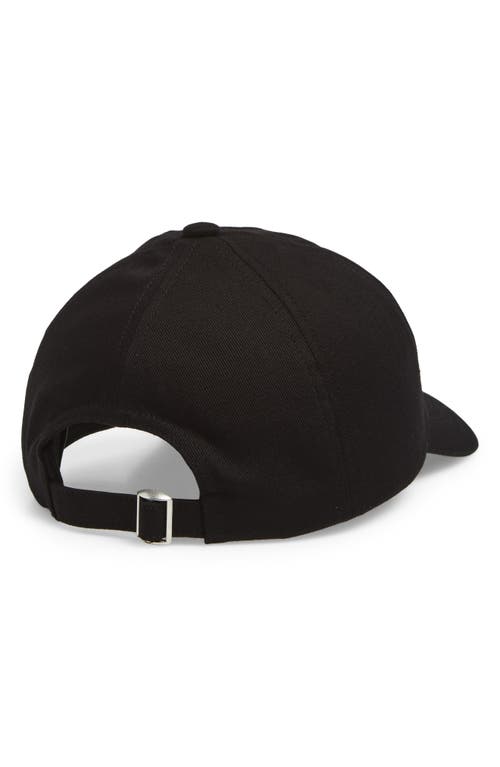 Sky High Farm Workwear Gender Inclusive Logo Embroidered Adjustable Baseball Cap In Black